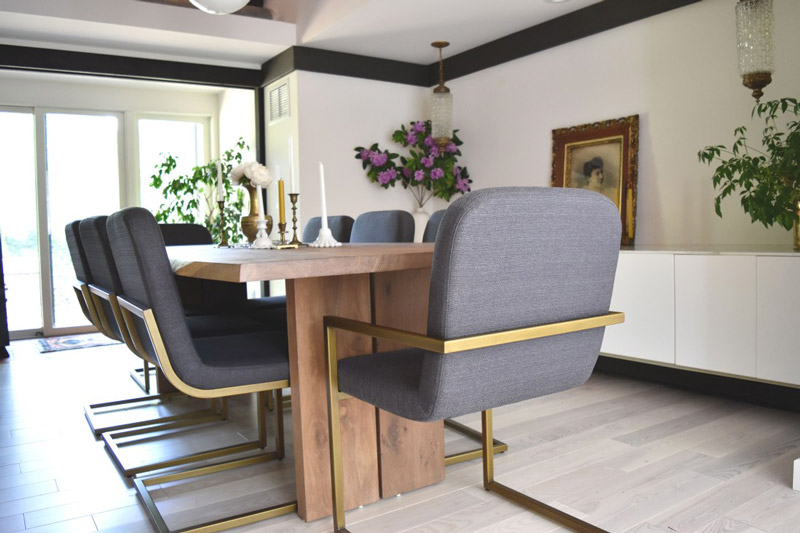 a dining room designed by Brand*Eye Home